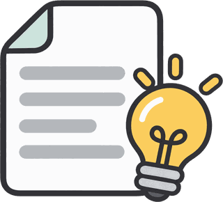 A brief with an idea forming
