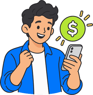 A viewer exploring a financial goal on a phone